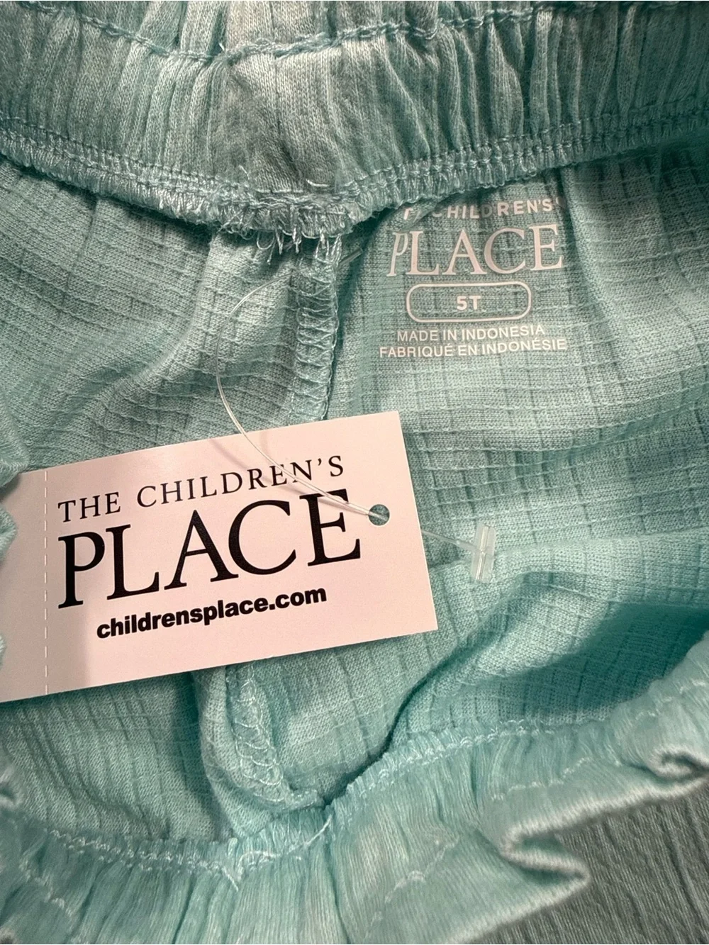 5T The Children's Place Mint Tea Green Ribbed Shorts Ruffle Hem 4 AVAILABLE!